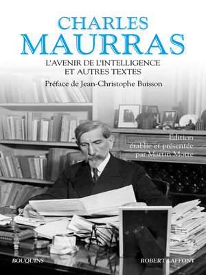 cover image of L'Avenir de l'intelligence et autres textes